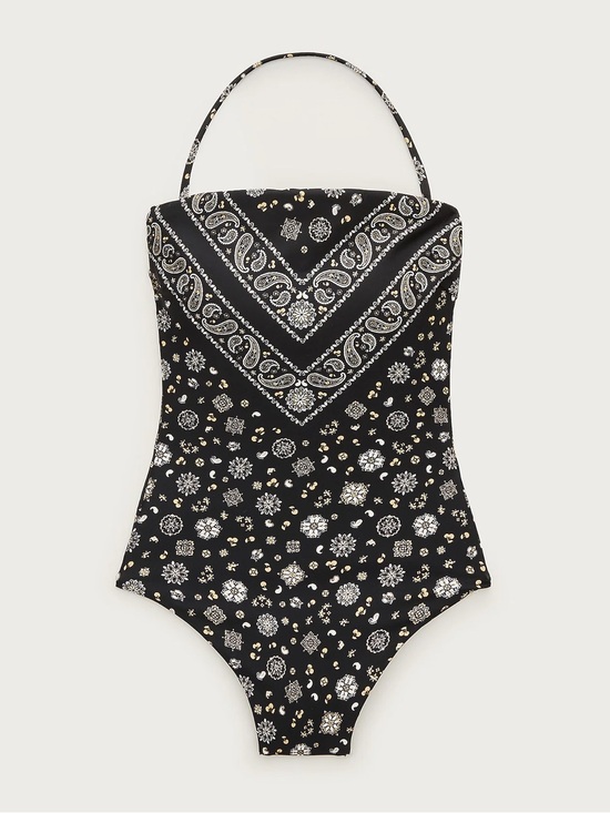 J. Crew Other - Gemma one-piece in bandana-print Classic Sculpt™